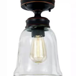 semi flush mount ceiling light oil rubbed bronze