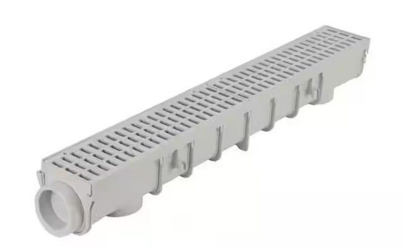 drain nds pro series 5 in. x 40 in. plastic channel drain kit with grate (retail price $52) drain nds pro series 5 in. x 40 in. plastic channel drain kit with grate (retail price $52)