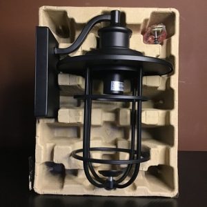 hampton bay owens 6.1 in. led wall lantern