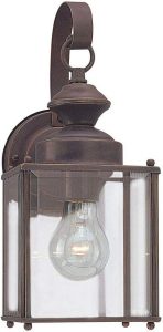Outdoor Post Mount Lantern gen. lighting jamestowne 12.5 in. lantern