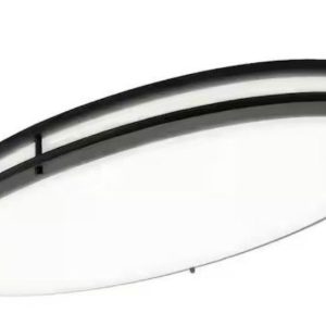 32 in. black oval led ceiling flush mount maxxima fixture, dual ring, dimmable, 3 cct select 3000k to 5000k, 5500 lumens (retail price $169)