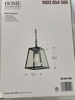 Indoor SconceHOME DECORATORS COLLECTION 1003 854 585 HOME DECORATORS COLLECTION 1003 854 585
