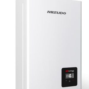 mizudo comfortech classic natural gas tankless plumbing water heater 100,000 btu, up to 4.3 gpm instant hot plumbing water heater ng, indoor installation, csa certified, white (retail price $479) store return