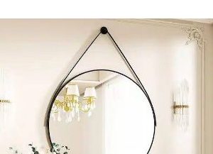Round Mirror Black