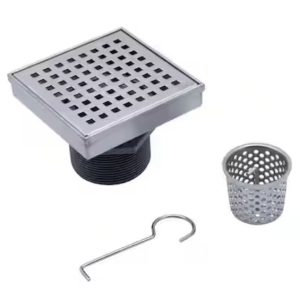 0082312 plumbing drain oatley square stainless steel shower drain 4in or 6in your choice