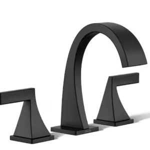 00994l faucets 8in widespread 2 handle kohler katun 2 handle bathroom faucet in matte black ($194.46)