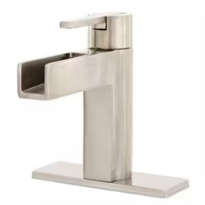 00999l faucets pfister vega single hole single handle bathroom faucet in brushed nickel