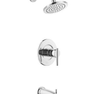 01021 tub and shower faucet dorind single handle 1 spray 1.8 gpm in chrome (valve included)