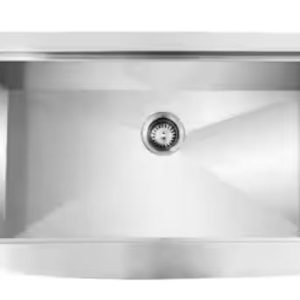 01141 sink zero radius farmhouse apron front 18g stainless steel 30 in. single bowl workstation with accessories