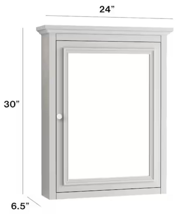 01154 medicine cabinet with mirror fremont 24 in. w x 30 in. h gray rectangular wood framed 01154 medicine cabinet with mirror fremont 24 in. w x 30 in. h gray rectangular wood framed