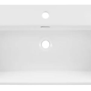 01801 Sink Swiss Madison Claire 24in Rectangular Ceramic Console with Overflow and 1 Faucet Hole
