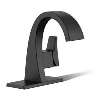 0995l faucets kohler katun single hole or 4 in. centerset single handle bathroom faucet in matte black
